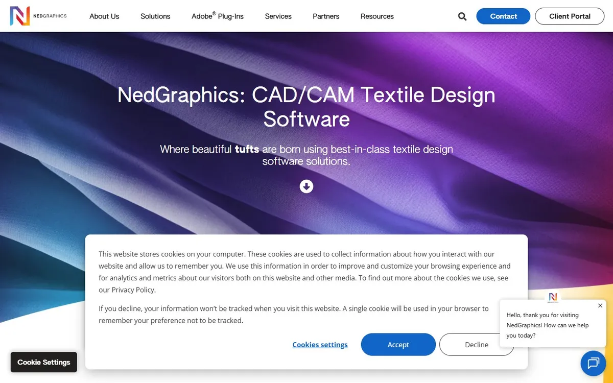 NedGraphics textile design website
